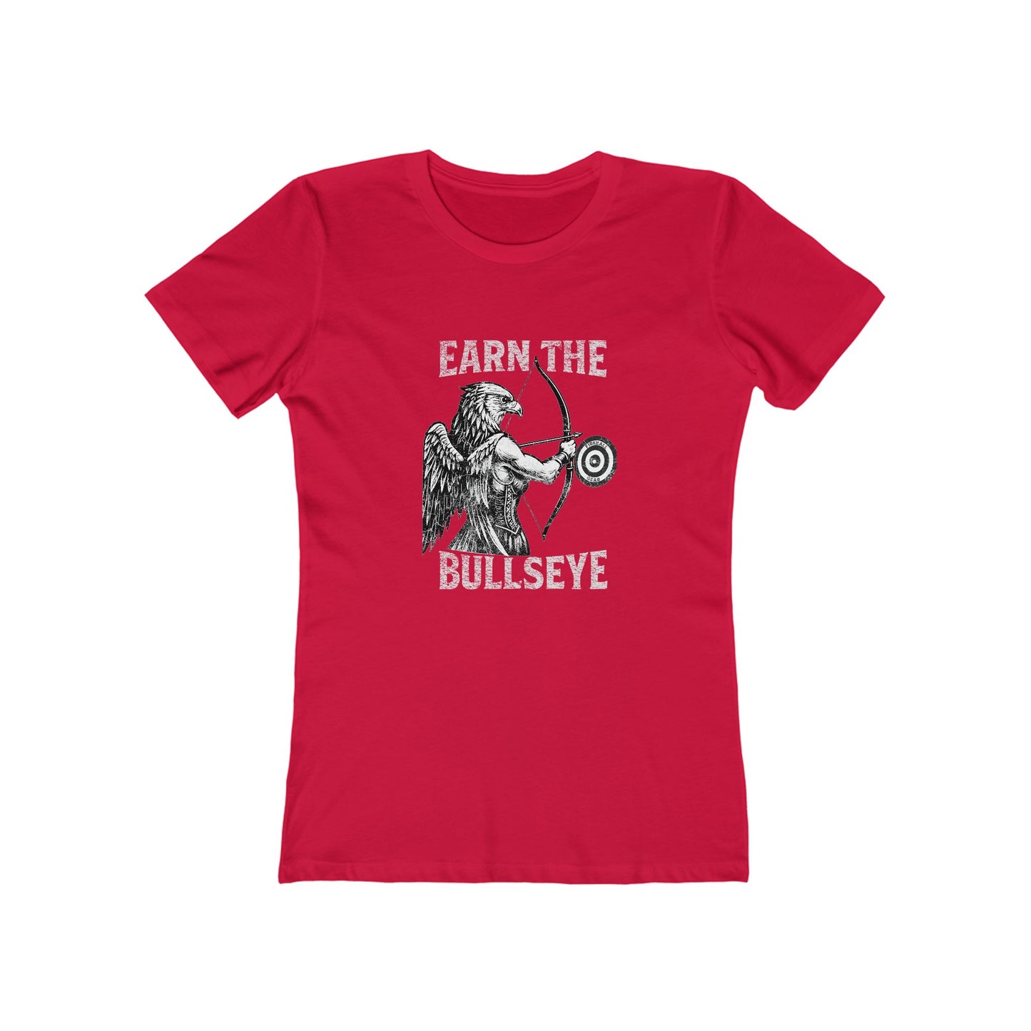 Beast Mode Series - Verdiene dir das Bullseye - Slim Fit T-Shirt für Damen
