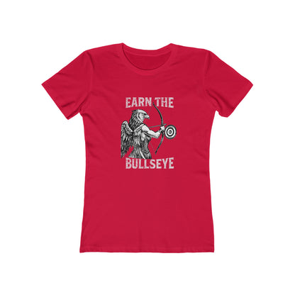 Beast Mode Series - Verdiene dir das Bullseye - Slim Fit T-Shirt für Damen
