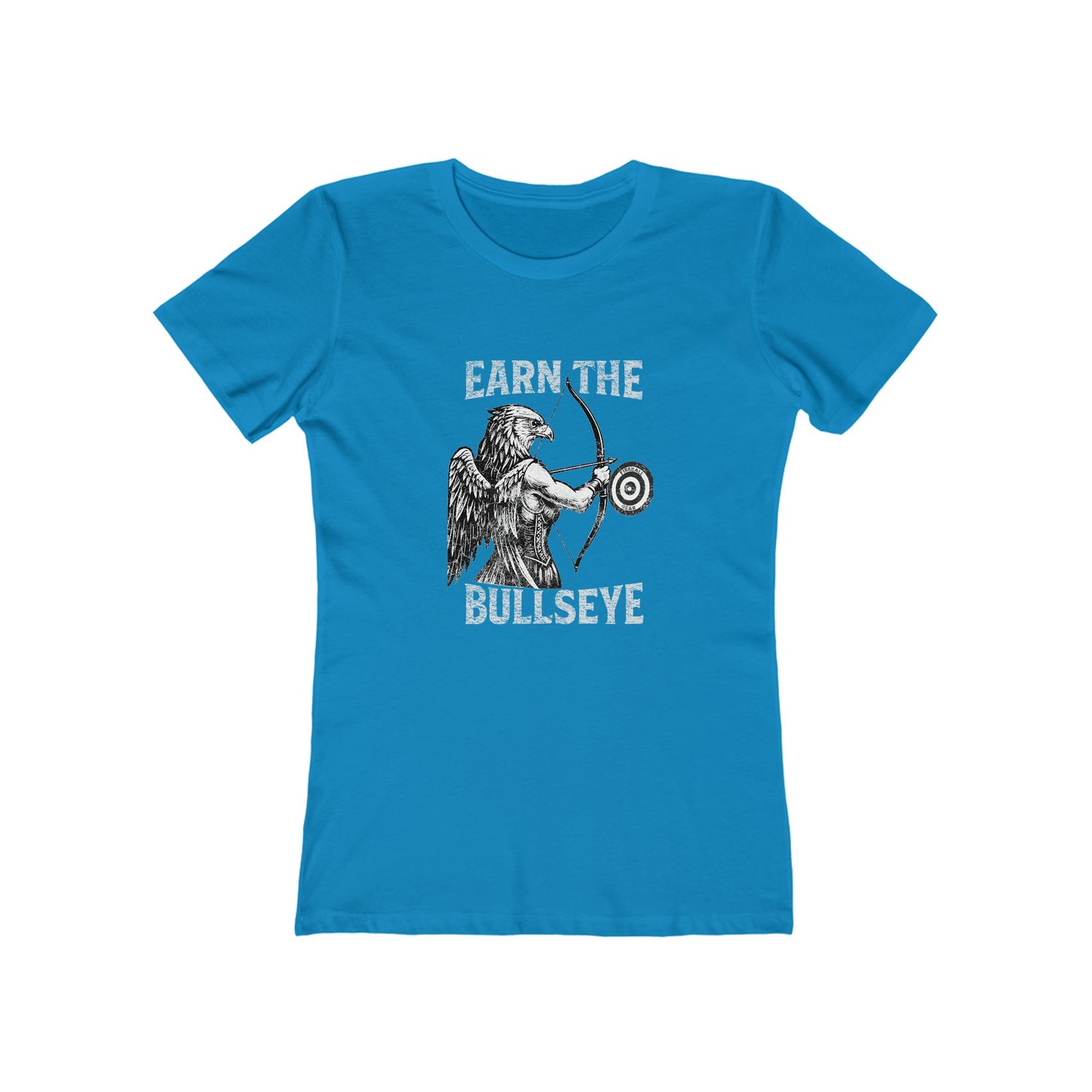 Beast Mode Series - Verdiene dir das Bullseye - Slim Fit T-Shirt für Damen