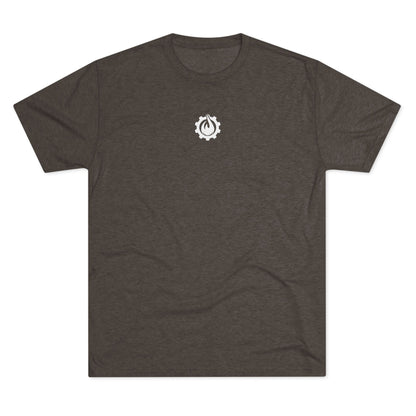 Fireball Gear - Flamme &amp; Ausrüstung zentriert - Weiß - Unisex Triblend T-Shirt