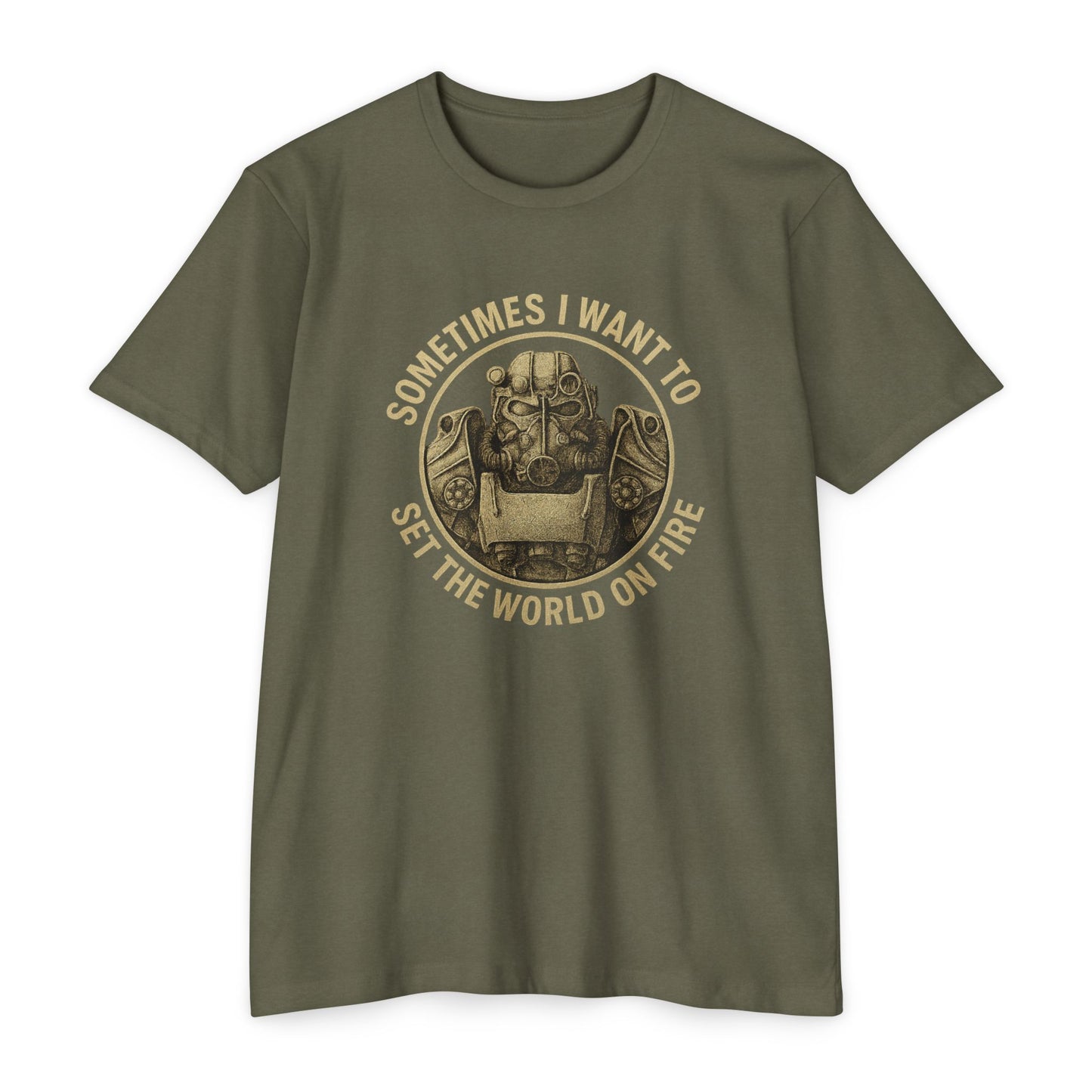 Fallout - Manchmal möchte ich die Welt in Brand setzen - Unisex T-Shirt