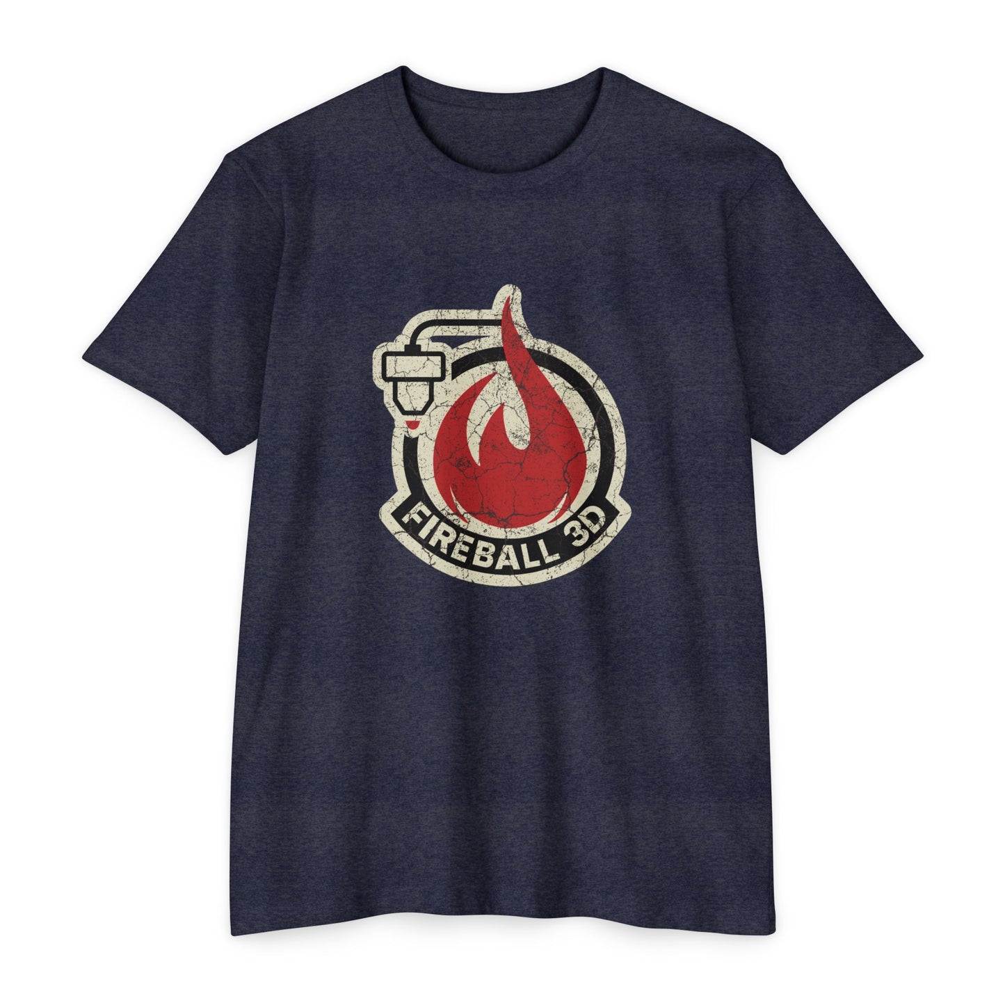 Feuerball 3D - Distressed - Unisex T-Shirt