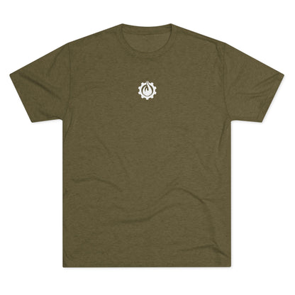 Fireball Gear - Flamme &amp; Ausrüstung zentriert - Weiß - Unisex Triblend T-Shirt