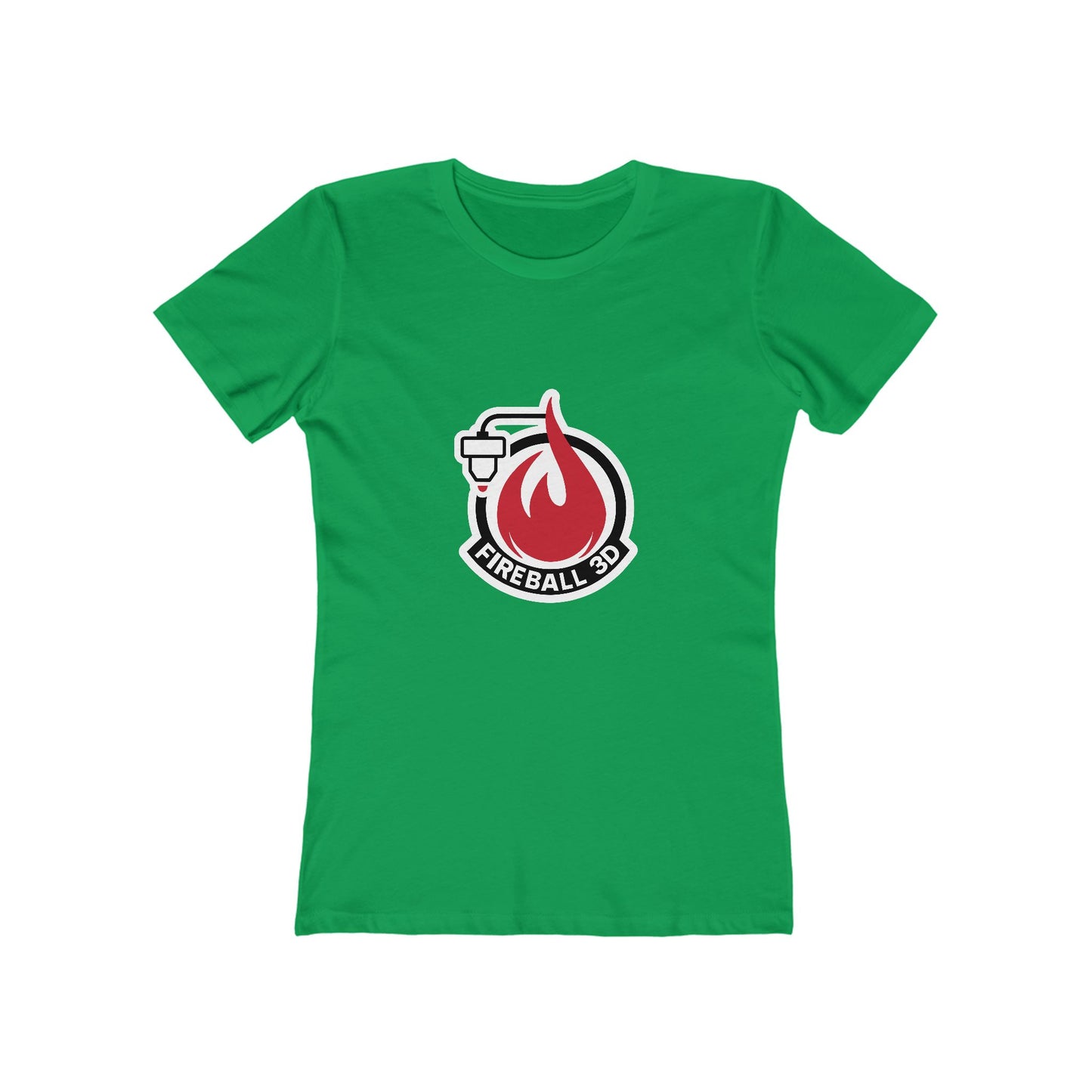 Fireball 3D Logo - Frauen Slim Fit T-Shirt