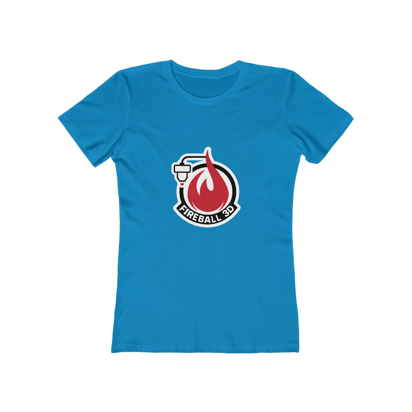 Fireball 3D Logo - Frauen Slim Fit T-Shirt