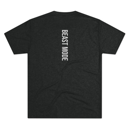 Serie Modo Bestia - Piel gruesa, cuádriceps más gruesos - Camiseta unisex de mezcla triple