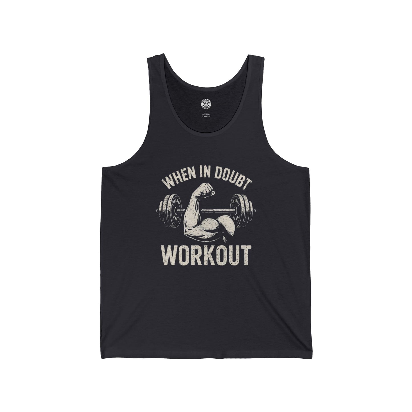 When in Doubt, Workout - Jersey Fitness Tank Top