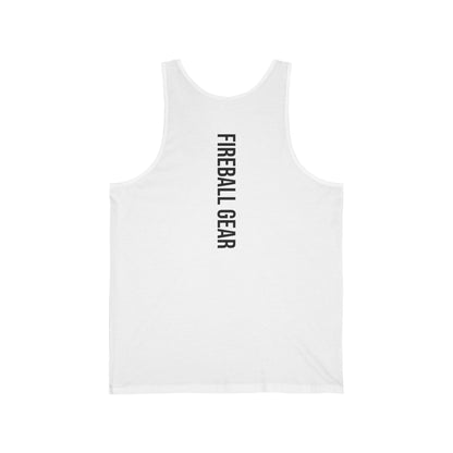 Fireball Gear – Flamme &amp; Ausrüstung – Schwarz – Unisex Jersey Tank Top