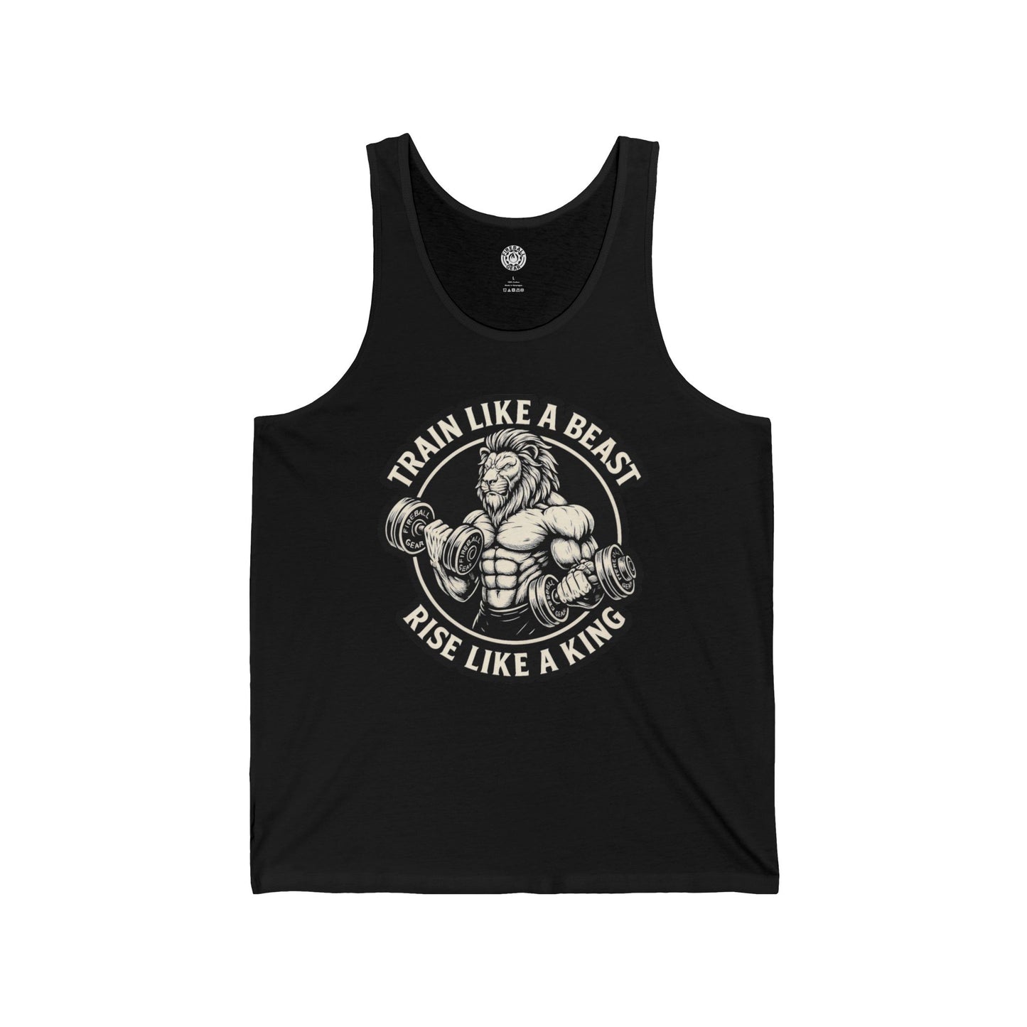 Serie Modo Bestia - Entrena como una bestia, asciende como un rey - Camiseta sin mangas unisex