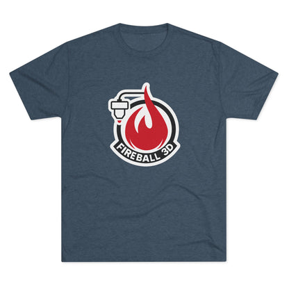 Fireball 3D - Brand Logo - Triblend T-shirt