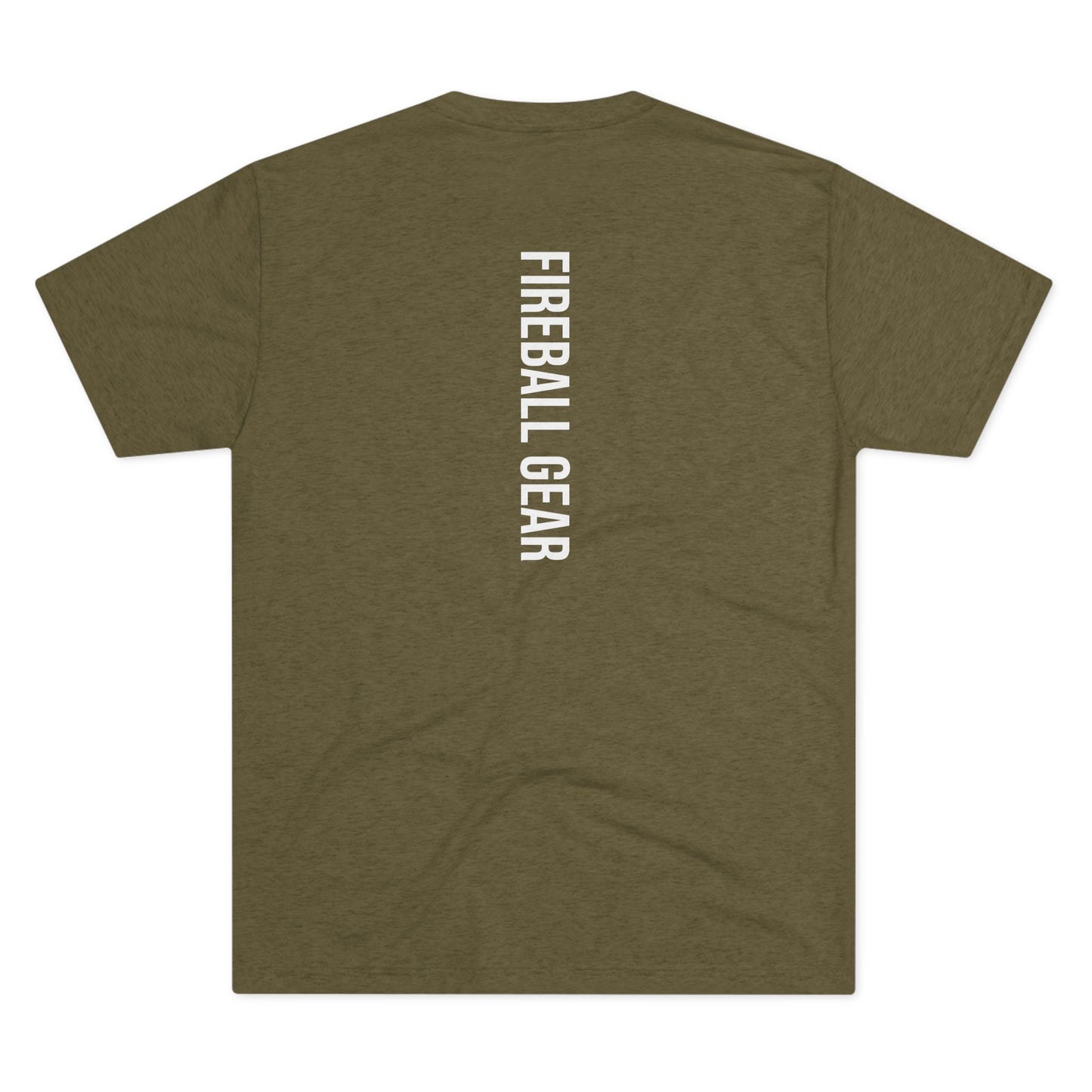 Fireball Gear - Flamme &amp; Ausrüstung zentriert - Weiß - Unisex Triblend T-Shirt