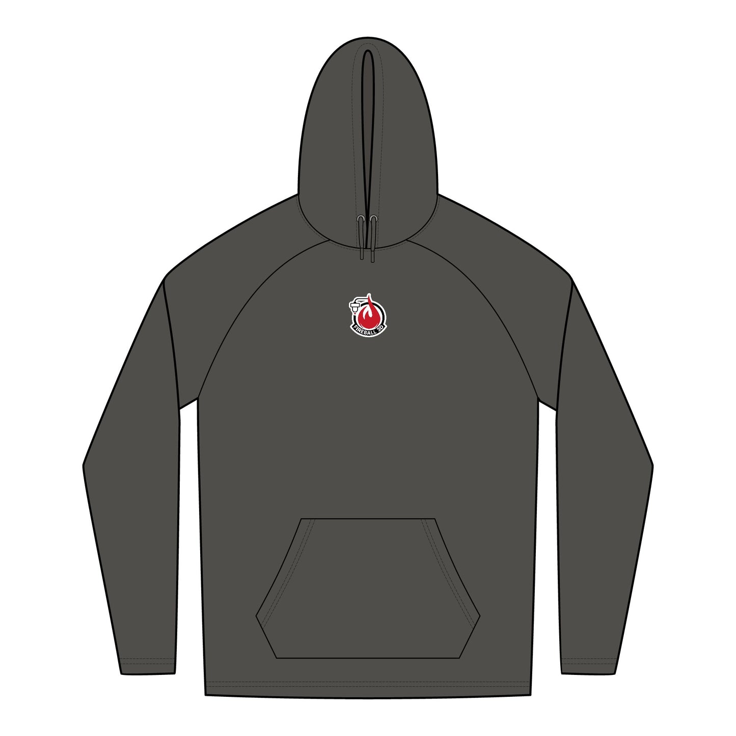 Fireball 3D - Tri-Blend Hoodie