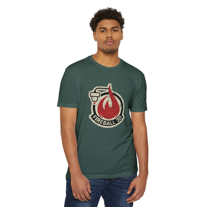 Feuerball 3D - Distressed - Unisex T-Shirt