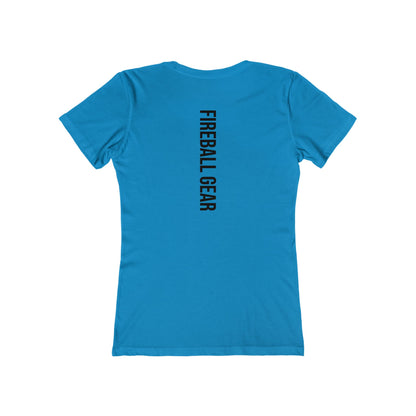 Fireball Gear - Flame &amp; Gear - Schwarz - Damen Slim Fit T-Shirt