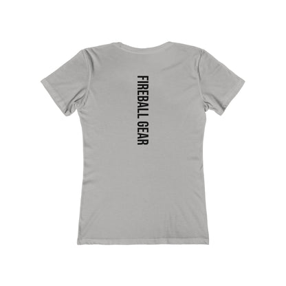 Fireball Gear - Flame &amp; Gear - Schwarz - Damen Slim Fit T-Shirt