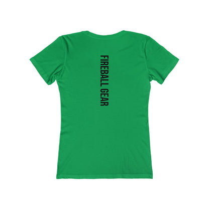 Fireball Gear - Flame &amp; Gear - Schwarz - Damen Slim Fit T-Shirt