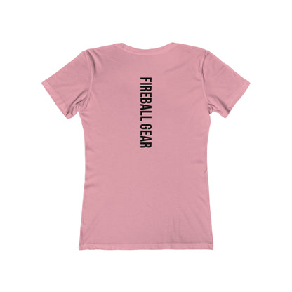 Fireball Gear - Flame &amp; Gear - Schwarz - Damen Slim Fit T-Shirt