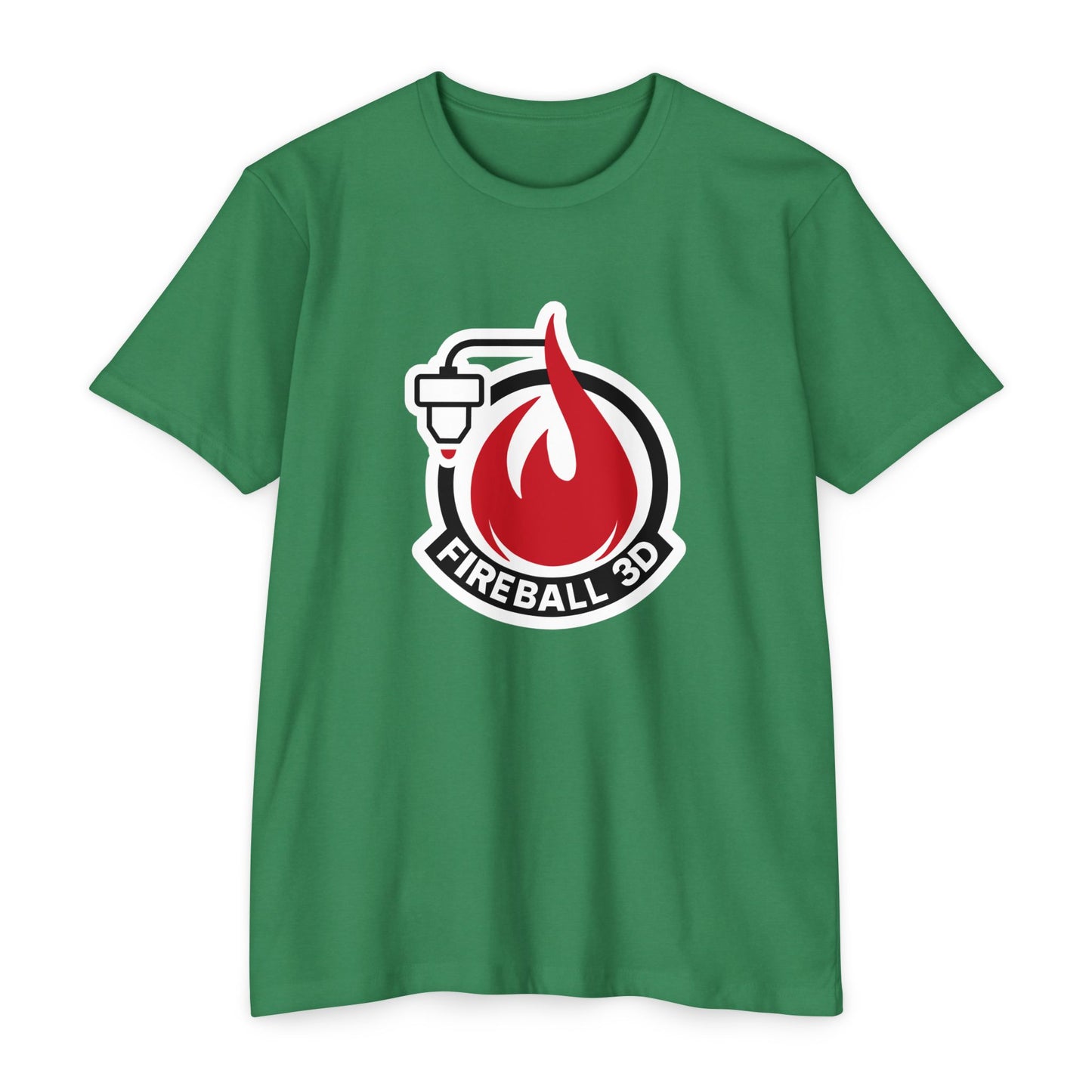 Feuerball 3D - Umrissen - Unisex T-Shirt