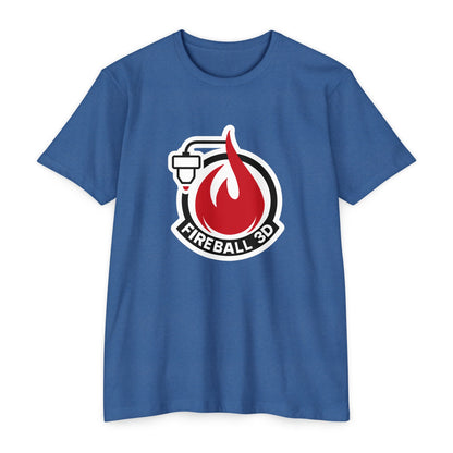 Feuerball 3D - Umrissen - Unisex T-Shirt