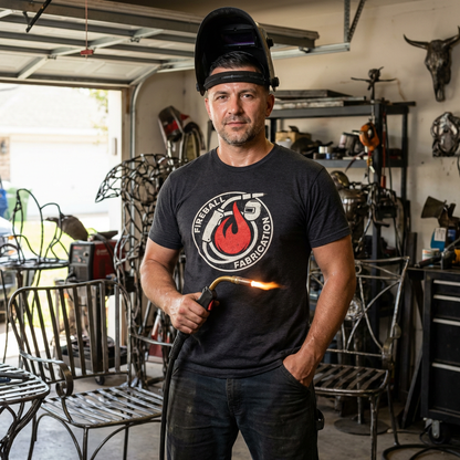 Fireball Fabrication - Distressed - Unisex T-Shirt