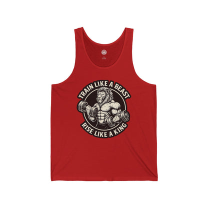 Serie Modo Bestia - Entrena como una bestia, asciende como un rey - Camiseta sin mangas unisex