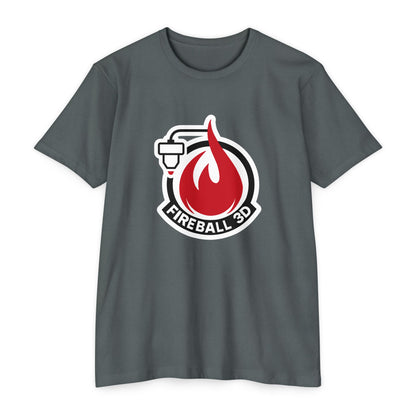 Feuerball 3D - Umrissen - Unisex T-Shirt