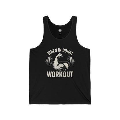 Im Zweifelsfall trainieren - Unisex Jersey Tank Top