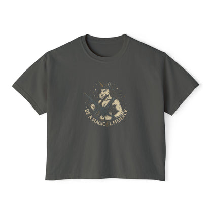Sé una amenaza mágica - Camiseta cuadrada para mujer