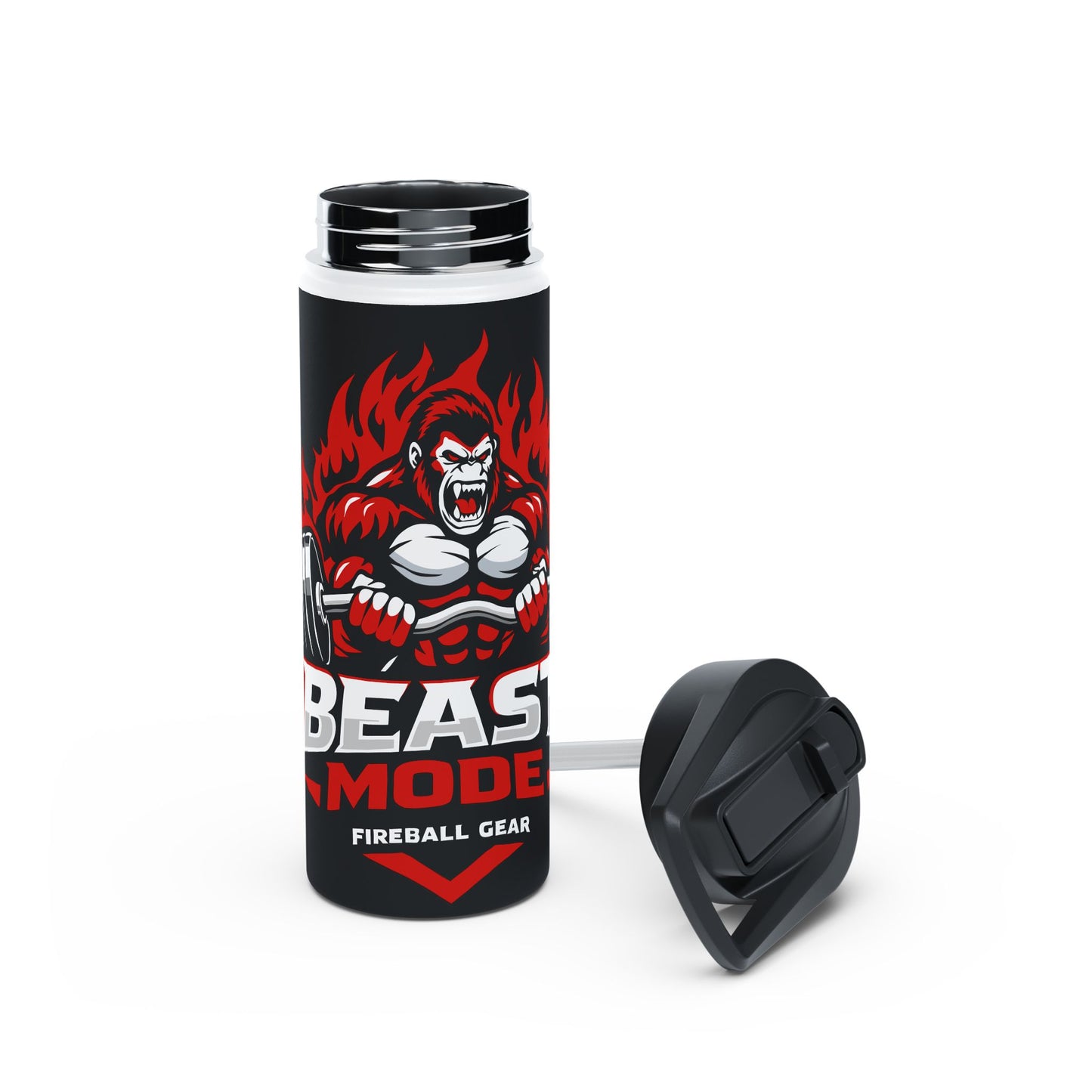 Beast Mode Stainless Steel Water Bottle