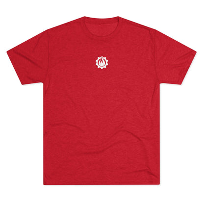 Fireball Gear - Flamme &amp; Ausrüstung zentriert - Weiß - Unisex Triblend T-Shirt