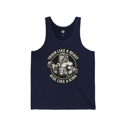 Serie Modo Bestia - Entrena como una bestia, asciende como un rey - Camiseta sin mangas unisex