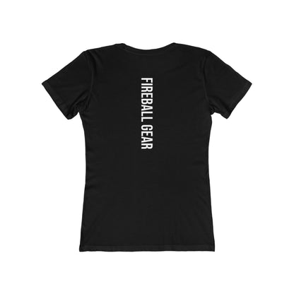 Fireball Gear - Flame & Gear - White - Women's Slim Fit - Fitness T-shirt